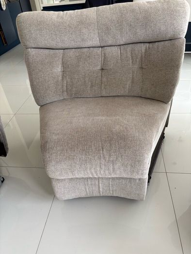 Very comfortable 3 piece curved recliner couch