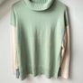 COS Merino Colourblock Knit Turtleneck Sweater Size M (Fits UK 14-16 Oversized) Image 3