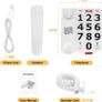 Landline Phone for Seniors, Uvital Big Button Telephone with Memory Dial | Desktop Phone for Visually Impaired Users, Easy to Read Large Buttons, Redial Function, Home Office Landline,Corded Telephone Image 2