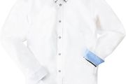 Joe Browns Men's Shirt Classic White Double Collar and Floral Pattern, Long Sleeve, Button Down Size XXL