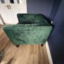 Green Fabric Loveseat Image 2