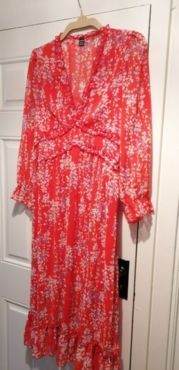 Summer Dress size 16  shein xl elasticated waist at back