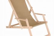 Deck chair with armrests