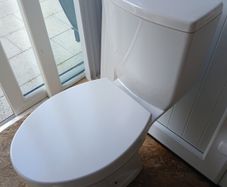 toilet and cistern