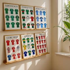 Irish Gaelic Football and Hurling GAA County Poster, A History of each County
