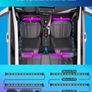 Car LED Strip Light, Interior Car Lights 2-Line Design Waterproof 4pcs APP Control Lighting Kit, Under Dash RGB Car Lighting with Car Charger (FREE POSTAGE) Image 6