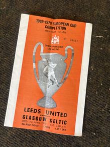 Rare 1970 European Cup Semi Final Programme Leeds United v Celtic 1st Leg Elland Road