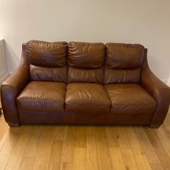 Italian Leather 3 seater Sofa