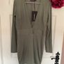 dress Bnwt pretty little thing low cut front long sleeve dress size 10 Image 8