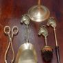 Brass fireside set. Image 3