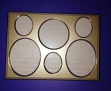 New Gold Metal Multiple Photo Frame