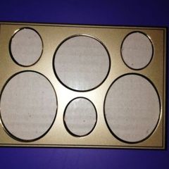 New Gold Metal Multiple Photo Frame