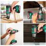 HYCHIKA Cordless Screwdriver 60 Nm Max, 18 V Drill, Brushless with 2.0 Ah Battery and 31 Pieces Accessory Set Image 5