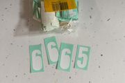 25mm adhesive numbers and symbols