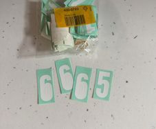 25mm adhesive numbers and symbols