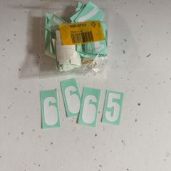 25mm adhesive numbers and symbols