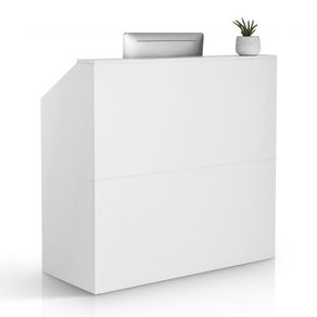 Reception Desk, 46.46 x 19.69 x 43.90 in Rectangular Front Counter Table, Office Reception Desk, Retail Counter and Front Reception Counter
