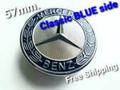 Mercedes - Benz 57mm BLUE side Flat Bonnet Badge Emblem A2048170616