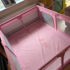 Large pink playpen