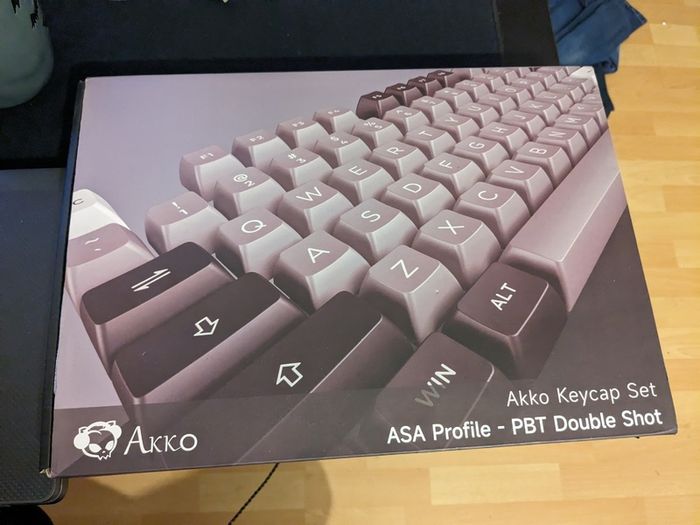 Akko Black and Silver ASA Profile PBT Keycaps set