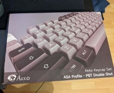 Akko Black and Silver ASA Profile PBT Keycaps set