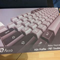 Akko Black and Silver ASA Profile PBT Keycaps set