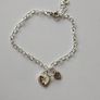 925 Stamped Silver Heart Charm Bracelet Image 2