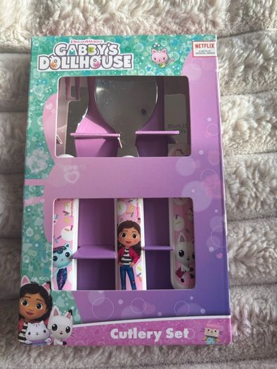 Gabby's Dollhouse Kids Cutlery Set - Brand New in Box