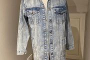 Coat long denim