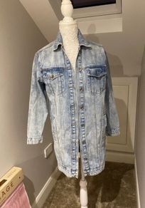 Coat long denim