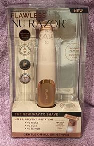 Finishing Touch Flawless Nu Razor Rechargeable 18k Gold Plated Electric Dry Shaver BNIB