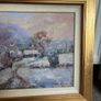 Winter landscape oil painting Image 3