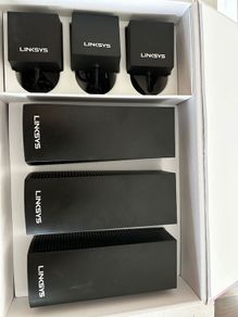 Linksys Velop AC6600 Tri-Band Whole Home Mesh WiFi System (3-Pack, Black) - Boxed