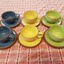 Vintage Denby Juice Cups & Saucers x 6 (D9/Longford) Image 2