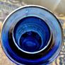 Vintage cobalt blue decorative vase Image 3