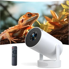 Mini Projector 1080P FHD 4K Supported, Portable Projector with Android 11 OS, WiFi 6 & Bluetooth 5.0, 300 ANSI Lumens, Auto Vertical Keystone, HiFi Speaker for Home Entertainment