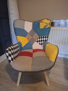 Kacy Upholstered Linen Armchair