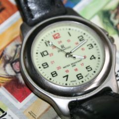 Mens Ricardo Military Style Easy Read Quartz Watch with Illuminous Dial