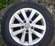16" genuine VW alloys and tyres.