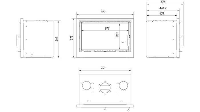 Arke 75 8kW Cassette Stove