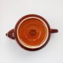Vintage Chinese brown glazed teapot H 14cm Image 4