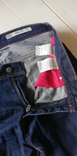 Tommy hilfiger navy denim ryder Winslow worn men's jeans W38 L30