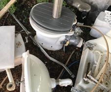 high cistern toilet