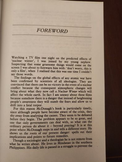 To Care For The Earth. Sean Macdonagh. First Edition. Paperback In Good Condition. 36.
