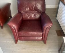 leather recliner armchair