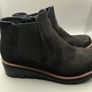 Ladies Rieker Warm Lined Suede Chunky Ankle Boots - Midnight Black -EU40 UK 6.5 Image 3