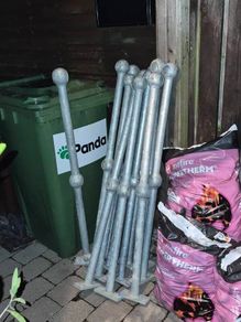 14 galvanised posts