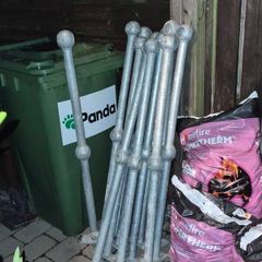 14 galvanised posts