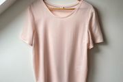Marc Cain Mixed Media Embellished Top Rose Pink Rhinestone UK16