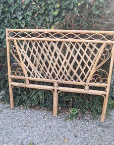 Vintage Bamboo Headboard